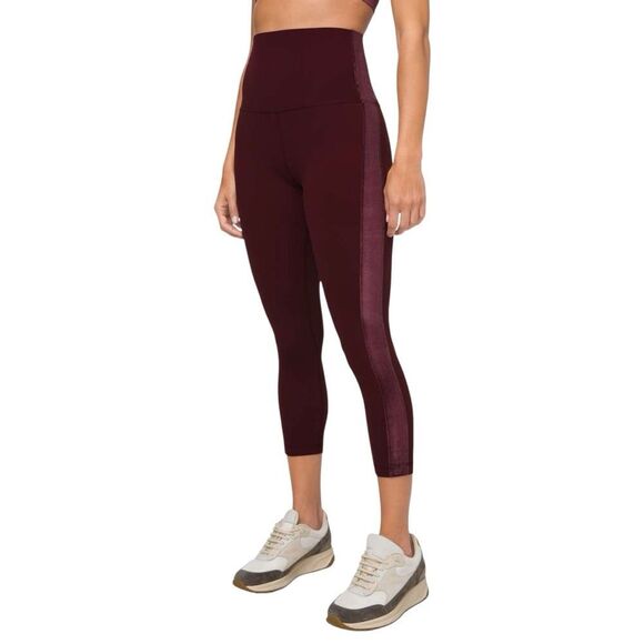 |EUC| LULULEMON Align Super High-Rise 23” Crop *Velvet Garnet - Picture 1 of 12